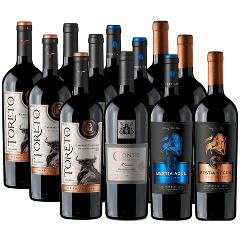 Pack 12 vinos| Selección de las Bestias al mejor precio| Carmenere| 750cc