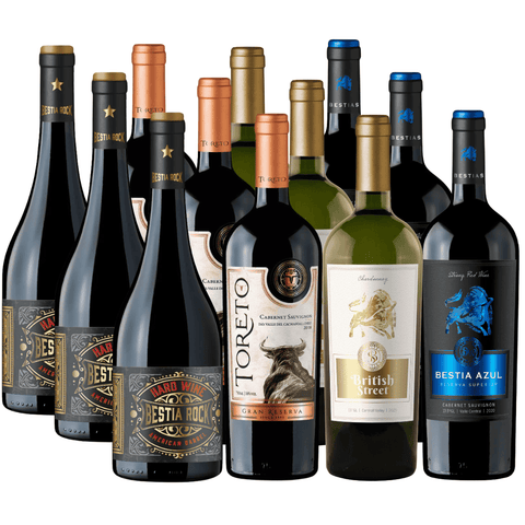 Pack 12 vinos| 12 vinos al mejor precio| 750cc
