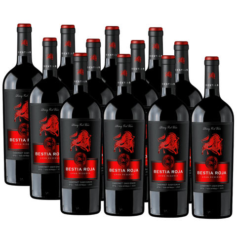 Bestia Roja Carmenere | Gran Reserva | Caja 12 Botellas 750 cc