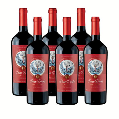 PASO DRAKE SEMI SWEET | CABERNET SAUVIGNON | Caja 6 Botellas 750cc