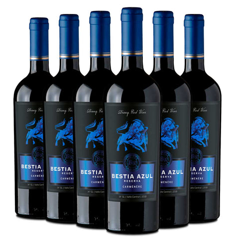 Bestia Azul | Reserva | Cepas Tintas | Caja 6 Botellas 750 cc