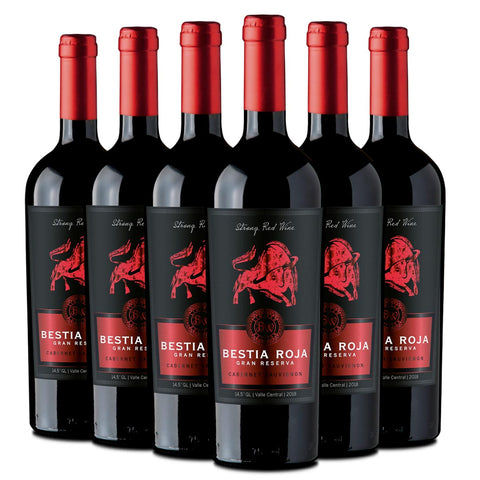 Bestia Roja | Gran Reserva | Cepas Tintas | Caja 6 Botellas 750 cc