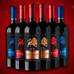 Mix Deluxe Bestias Wines | Cepas Tintas | Caja Madera 6 botellas 750 cc